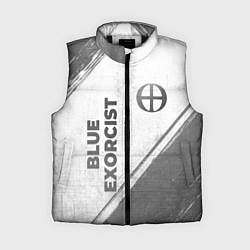 Женский жилет Blue Exorcist - white gradient вертикально, цвет: 3D-черный