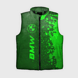 Женский жилет BMW - green gradient по-вертикали, цвет: 3D-черный