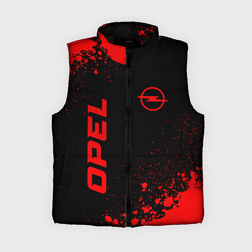 Женский жилет Opel - red gradient вертикально / 3D-Черный – фото 1