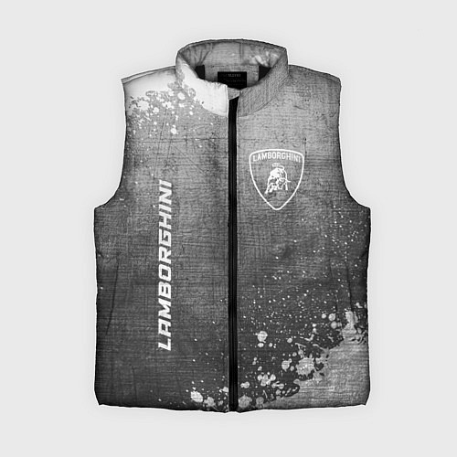 Женский жилет Lamborghini - grey gradient вертикально / 3D-Черный – фото 1