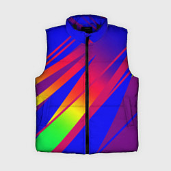 Женский жилет Красно-синий с полосами градиент