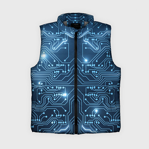 Женский жилет Системная плата / 3D-Светло-серый – фото 1