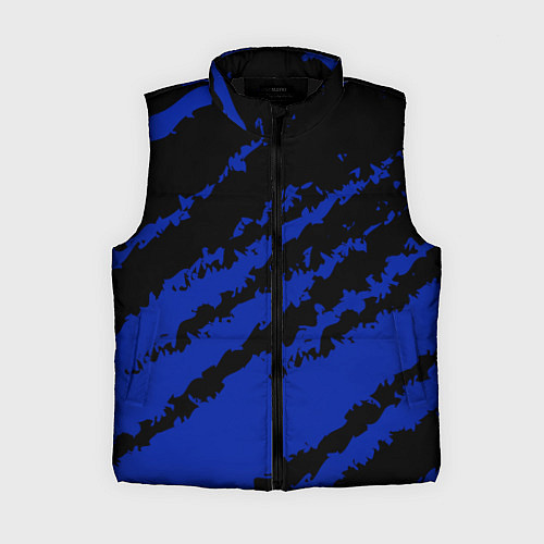 Женский жилет The color is black and blue / 3D-Черный – фото 1