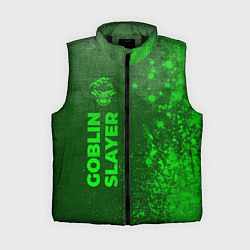 Женский жилет Goblin Slayer - green gradient по-вертикали, цвет: 3D-черный