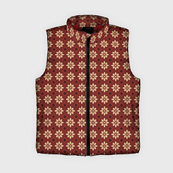 Женский жилет Пряный анис, цвет: 3D-красный