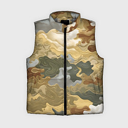 Женский жилет Золотистый камуфляж