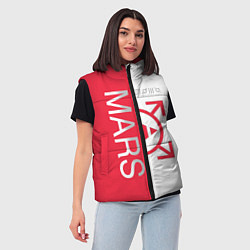 Женский жилет 30 Seconds to Mars poster, цвет: 3D-красный — фото 2