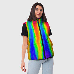 Женский жилет Пожар в химлаборатории, цвет: 3D-черный — фото 2