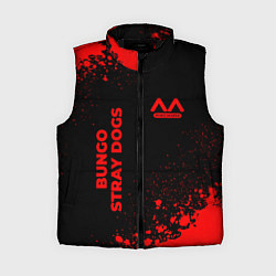 Женский жилет Bungo Stray Dogs - red gradient вертикально, цвет: 3D-черный