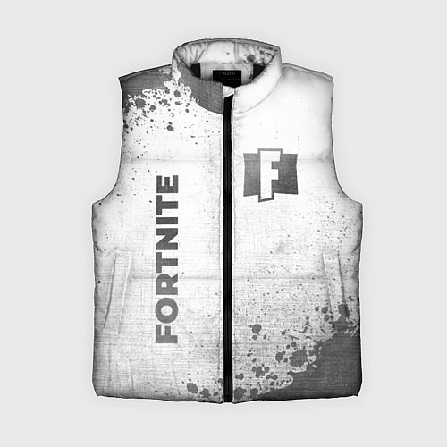 Женский жилет Fortnite - white gradient вертикально / 3D-Черный – фото 1