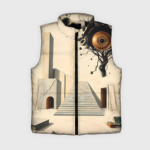 Женский жилет Архитектурный сюр / 3D-Черный – фото 1