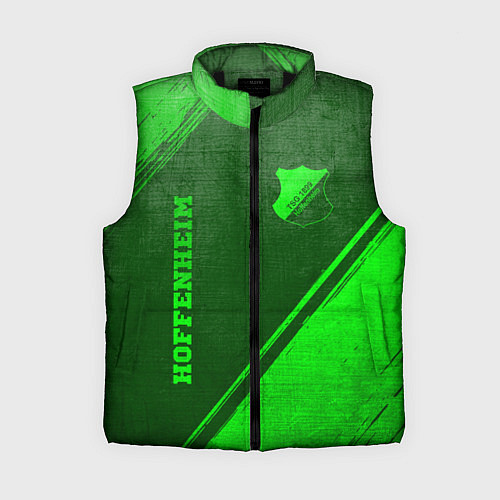 Женский жилет Hoffenheim - green gradient вертикально / 3D-Черный – фото 1