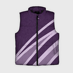 Женский жилет Фиолетовый абстрактный с полосой