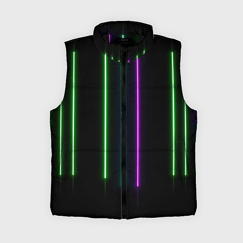Женский жилет Neon stripes / 3D-Черный – фото 1