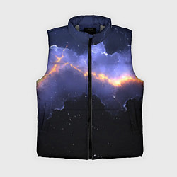 Женский жилет Молния в фиолетовом небе текстура, цвет: 3D-светло-серый