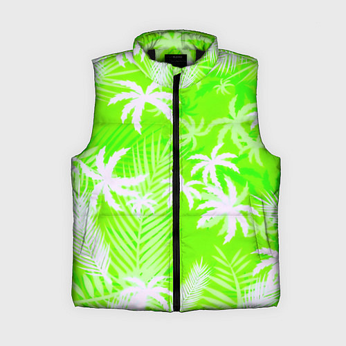 Женский жилет Кислотные тропики / 3D-Черный – фото 1