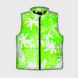 Женский жилет Кислотные тропики, цвет: 3D-черный