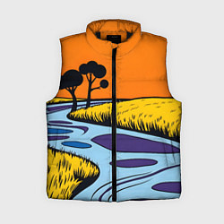 Женский жилет Пейзаж с фантастической природой