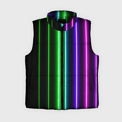 Женский жилет Neon lines, цвет: 3D-черный