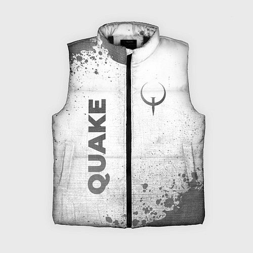 Женский жилет Quake - white gradient вертикально / 3D-Черный – фото 1