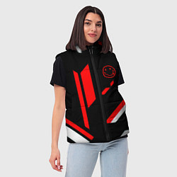 Женский жилет Nirvana текстура полосы, цвет: 3D-черный — фото 2