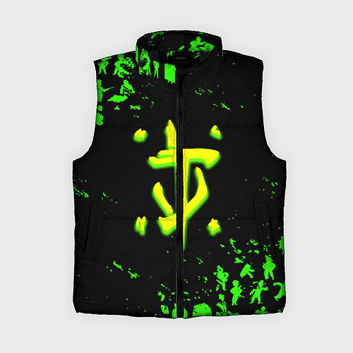 Женский жилет Doom x fallout кислотное лого / 3D-Черный – фото 1