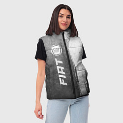 Женский жилет Fiat - grey gradient по-вертикали, цвет: 3D-черный — фото 2