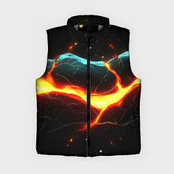 Женский жилет Лава в черной текстуре, цвет: 3D-светло-серый