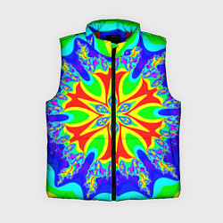 Женский жилет Неоновая психоделика узор