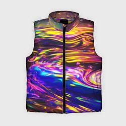 Женский жилет Неоновые полосы текстура