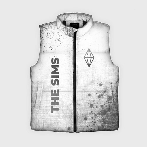 Женский жилет The Sims - white gradient вертикально / 3D-Черный – фото 1