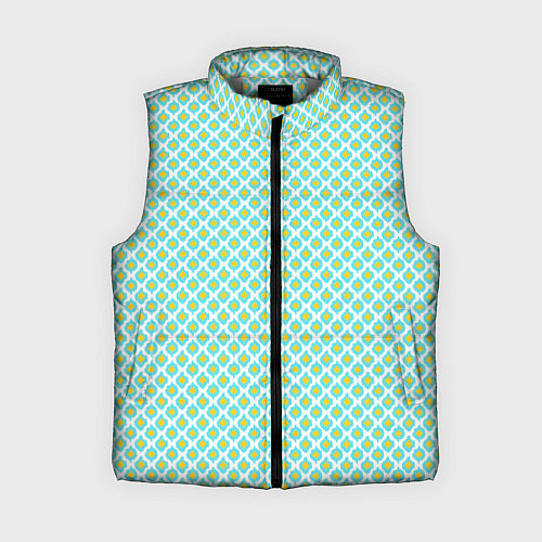 Женский жилет Ikat ogee - этнический узор / 3D-Светло-серый – фото 1