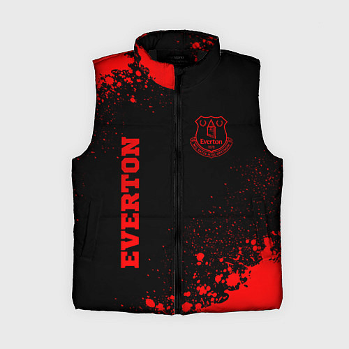 Женский жилет Everton - red gradient вертикально / 3D-Черный – фото 1