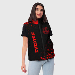 Женский жилет Everton - red gradient вертикально, цвет: 3D-черный — фото 2