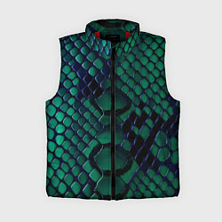Женский жилет Бирюзовая змеиная кожа