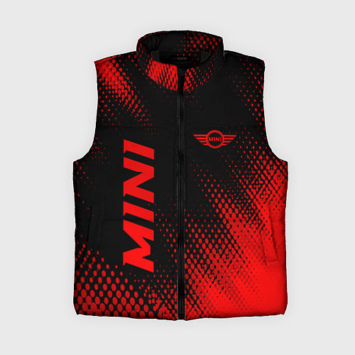 Женский жилет Mini - red gradient вертикально / 3D-Черный – фото 1