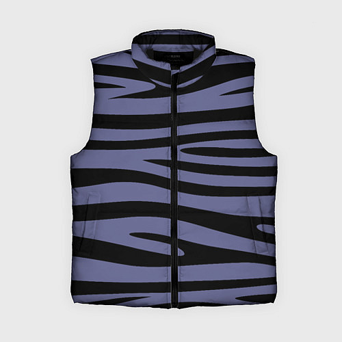 Женский жилет Морские полоски / 3D-Черный – фото 1