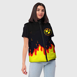 Женский жилет BMW огненный, цвет: 3D-черный — фото 2