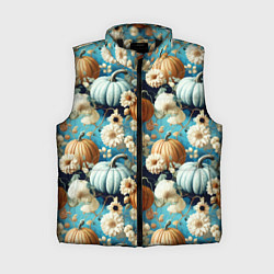 Женский жилет Маленькие тыковки, цвет: 3D-черный
