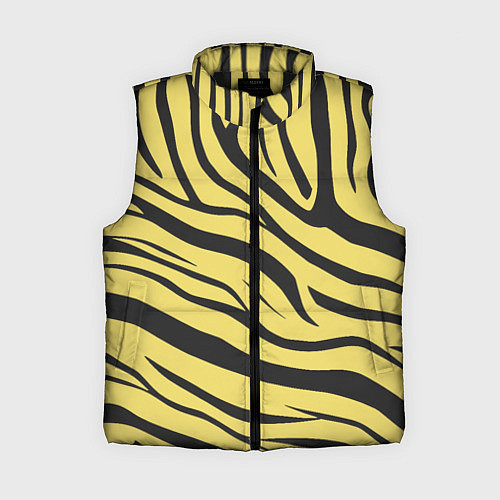Женский жилет Светлый тигровый паттерн / 3D-Черный – фото 1