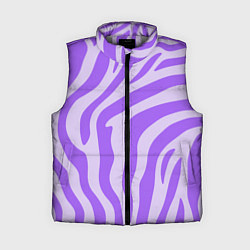 Женский жилет Лавандовый тигровый паттерн