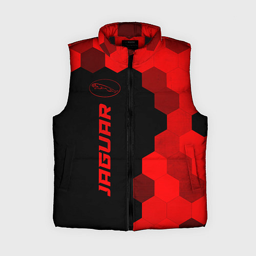 Женский жилет Jaguar - red gradient по-вертикали / 3D-Черный – фото 1