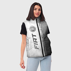 Женский жилет Fiat - white gradient по-вертикали, цвет: 3D-черный — фото 2