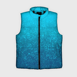 Женский жилет Лазурный голубой текстурный градиент