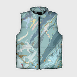 Женский жилет Холодный голубой абстракция