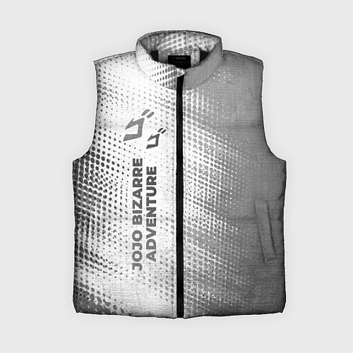 Женский жилет JoJo Bizarre Adventure - white gradient по-вертика / 3D-Черный – фото 1