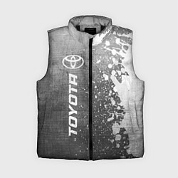 Женский жилет Toyota - grey gradient по-вертикали, цвет: 3D-черный