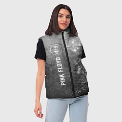 Женский жилет Pink Floyd - grey gradient по-вертикали, цвет: 3D-черный — фото 2