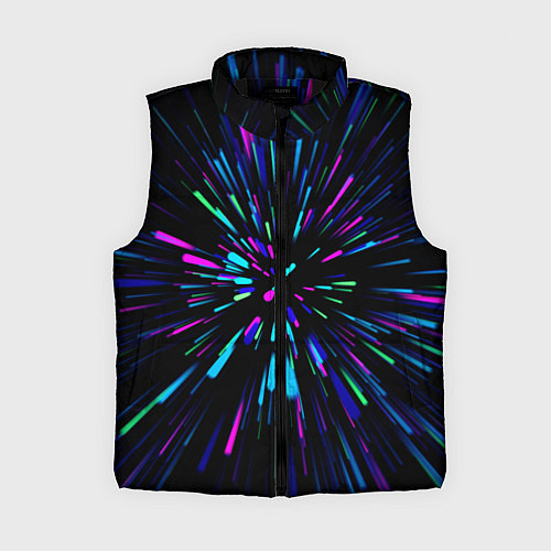 Женский жилет Neon rods / 3D-Черный – фото 1