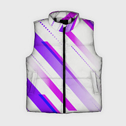 Женский жилет Color white pink, цвет: 3D-черный